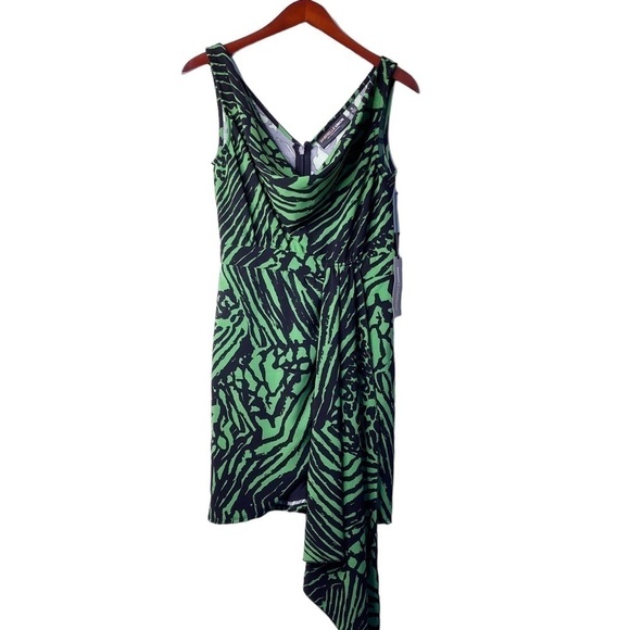 GABRIELLE UNION and New York & Company Sleeveless Draped Neck Dress Size Small - Picture 1 of 16
